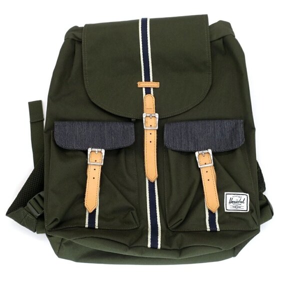 HERSCHEL Dawson Backpack Forest Night Green Rucksack Hiking Bag - Picture 1 of 4